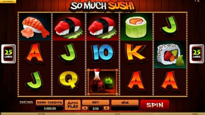 So Much Sushi หนึ่งในเเกมสล๊อตออนไลน์ ในคาสิโน Kubet ufabet